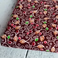 Ткань Листики на коричневом tp-0179/3