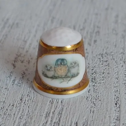 Напёрсток Совы MAYFAIR MOTHER OWL & YOUNG/ "THE TENGMALM'S OWL" nfp-0153