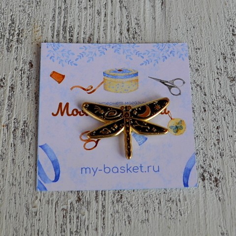 Магнитный держатель hand made Стрекоза/луна mg-058 