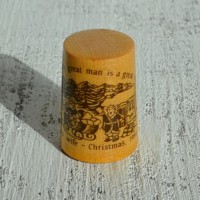 Напёрсток из дерева SANTAS WIFE CHRISTMAS 1991 nfd-0009