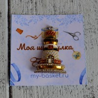 Магнитный держатель hand made Маяк со стразами mg-073/2