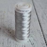 Нитки металлик серебро nk-001/1