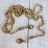 Цепочка для сумки античная бронза бусины 120 nsh-039/2