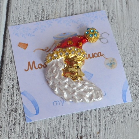 Магнитная игольница hand made Санта-месяц mg-029 