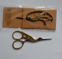Ножницы Цапельки для рукоделия и вышивки золотые n-028