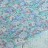 Ткань Цветы листья голубые tp-0236/4