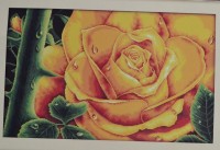 Набор для вышивания KEC Желтая роза nv-0068